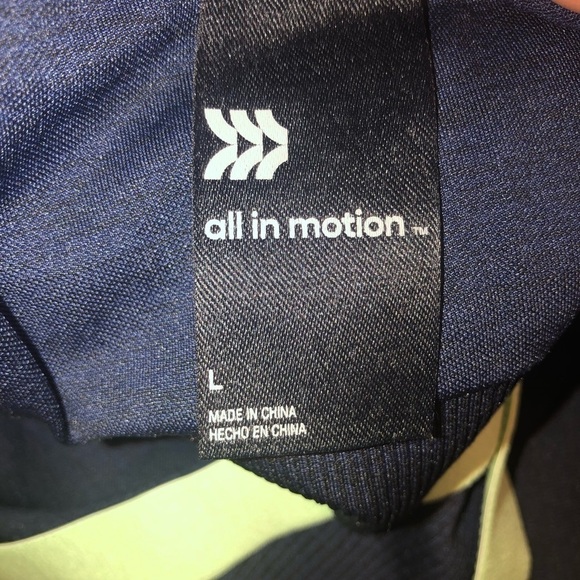 all in motion Navy and Mint Green Sports Bra Size Large - Picture 5 of 6